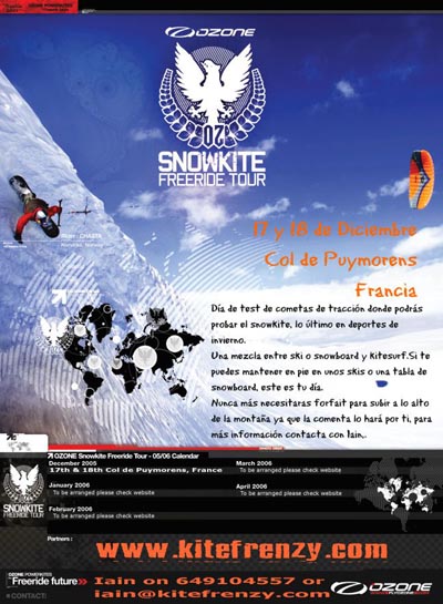 Prueba gratis el Snowkite en el Col de Puymorens los próximos dí­as 17 y 18 de diciembre