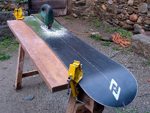 La construcción de una tabla tipo splitboard